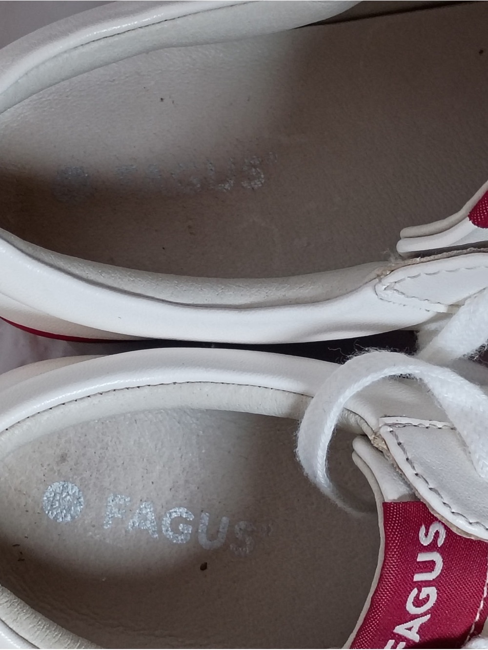 FAGUS Women’s White Red Platform Sneakers Casual Lace Up Shoes Size 37 EU - Picture 10 of 10